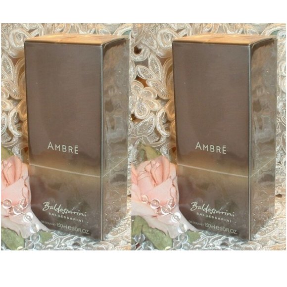 TWO Baldessarini Ambre by Hugo Boss ~ 5 oz / 150ml EACH ~ Cologne Shower Gel s